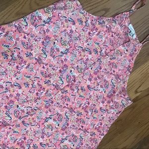 Paisley print top, sz M